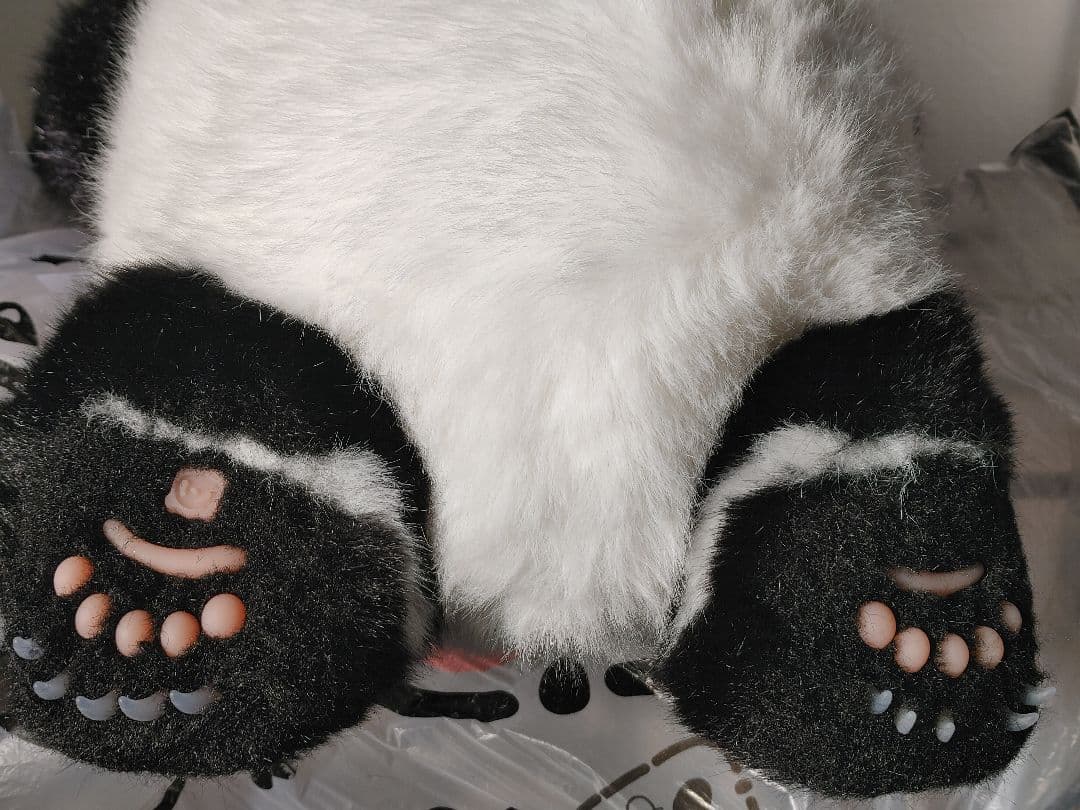 パンダ和花/花花/ホーファ、ファーファー/リアルぬいぐるみ/大熊猫