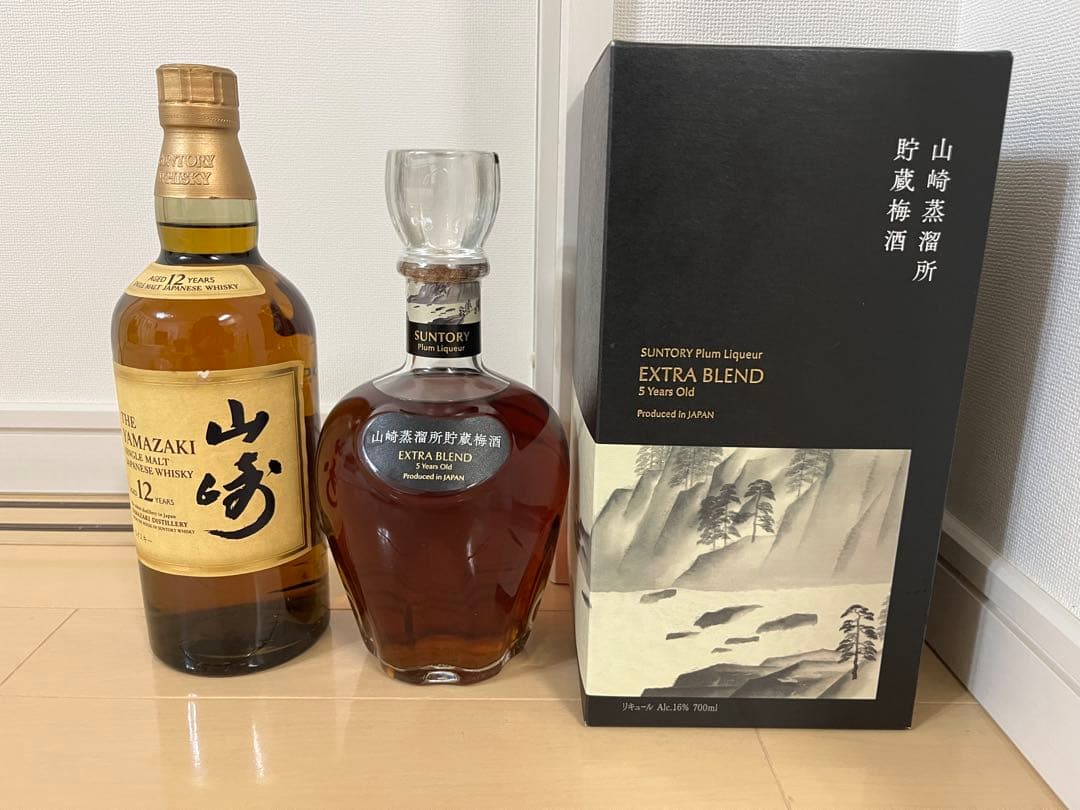 新品サントリー　山崎ウイスキー　12年　山崎蒸溜所貯蔵梅酒　エクストラブレンド