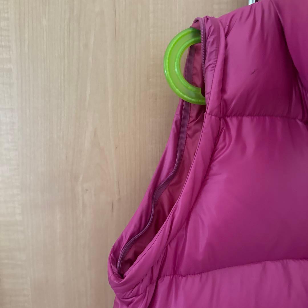 ピンク ダウンジャケット フード付き