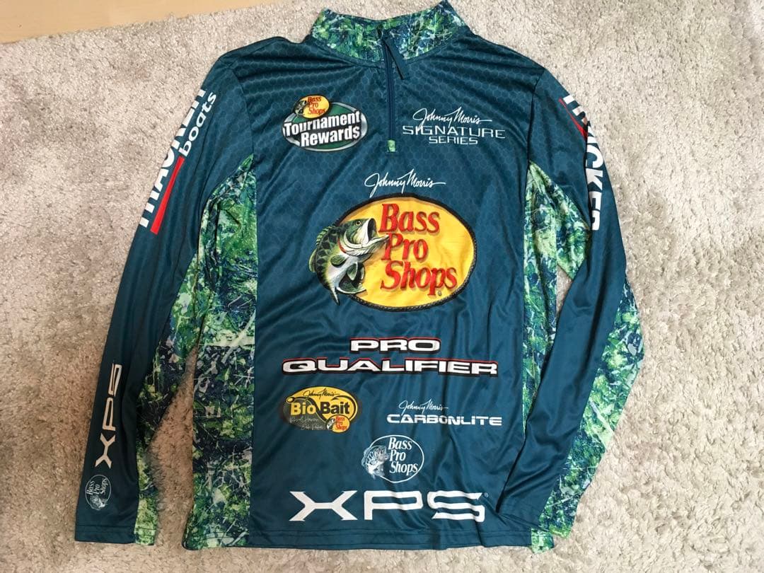 BASS PRO SHOPS フィッシングシャツ グリーン M（L）