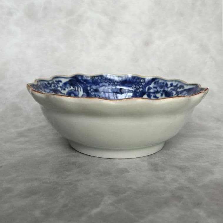 無傷　古伊万里　染付　深皿　鳳凰　江戸時代　金直し　金継ぎ　アンティーク　骨董