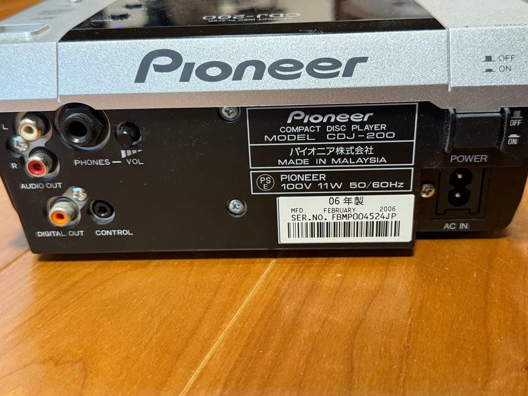 Pioneer CDJ-200 動作確認済