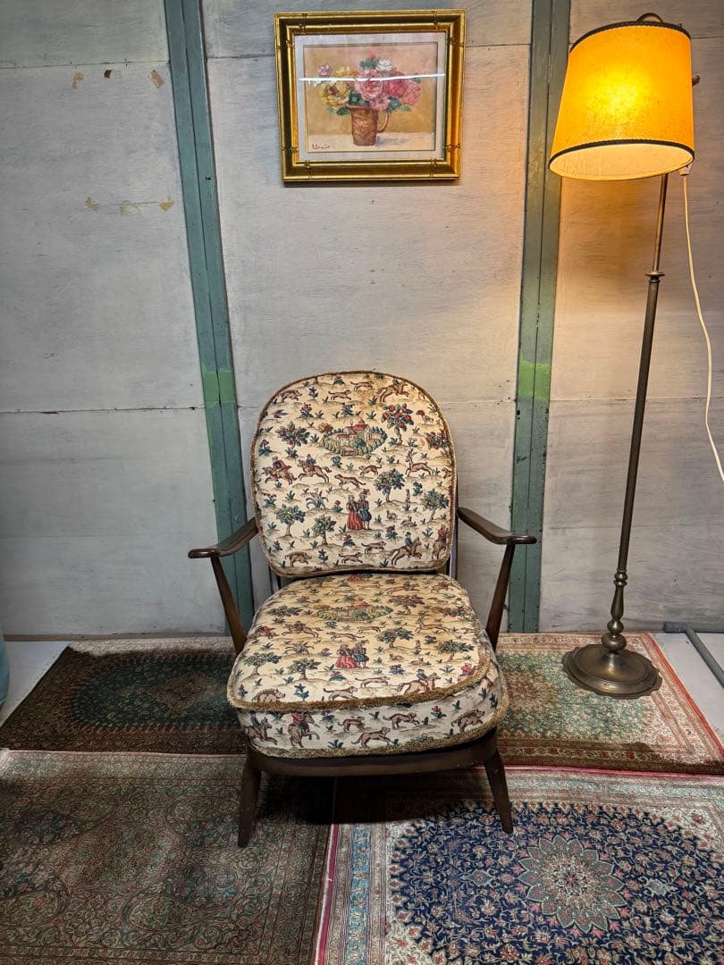 ② 英国 アーコール Ercol ウィンザー ソファ ビンテージ ラウンジチェア