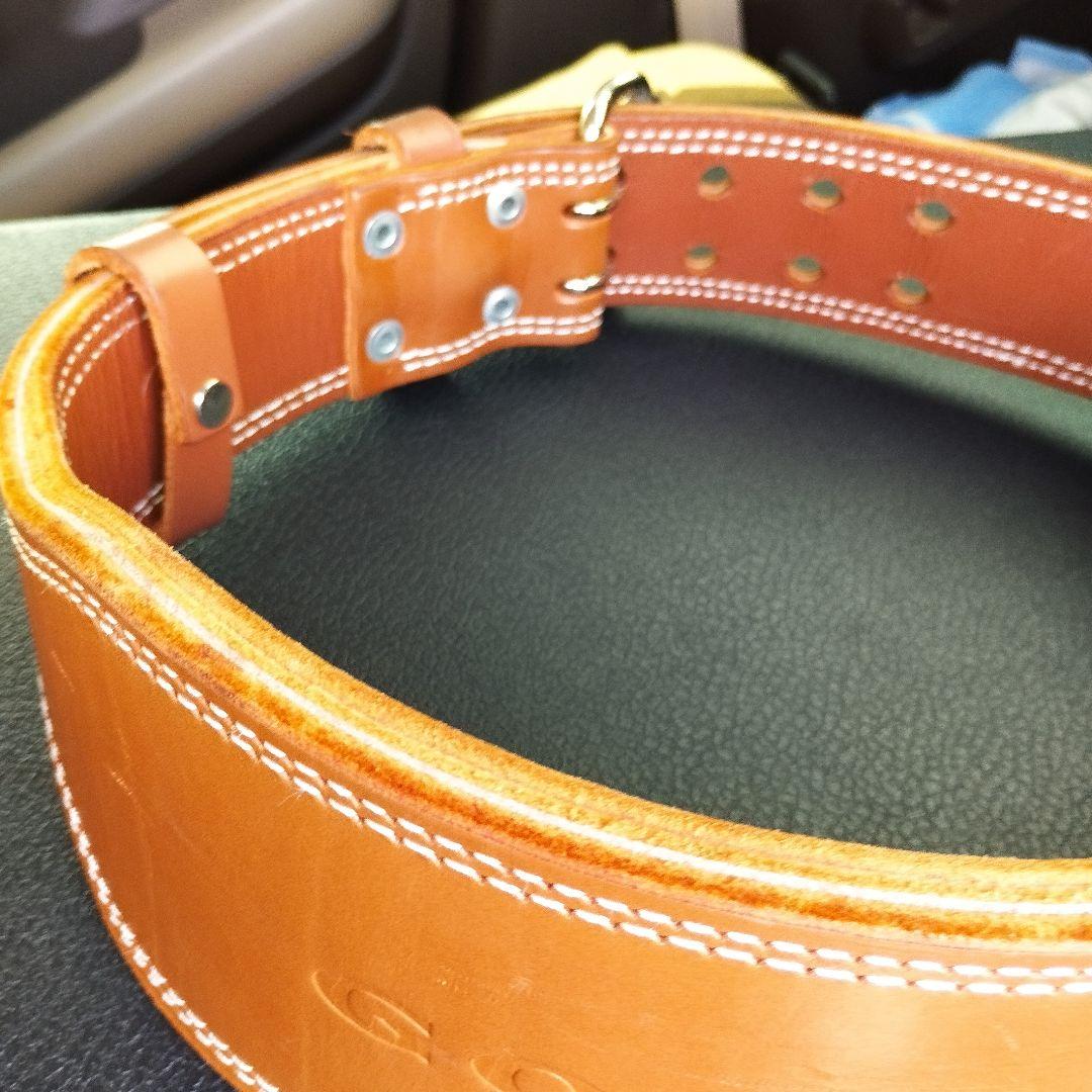 ゴールドジム プロレザーベルト Lサイズ