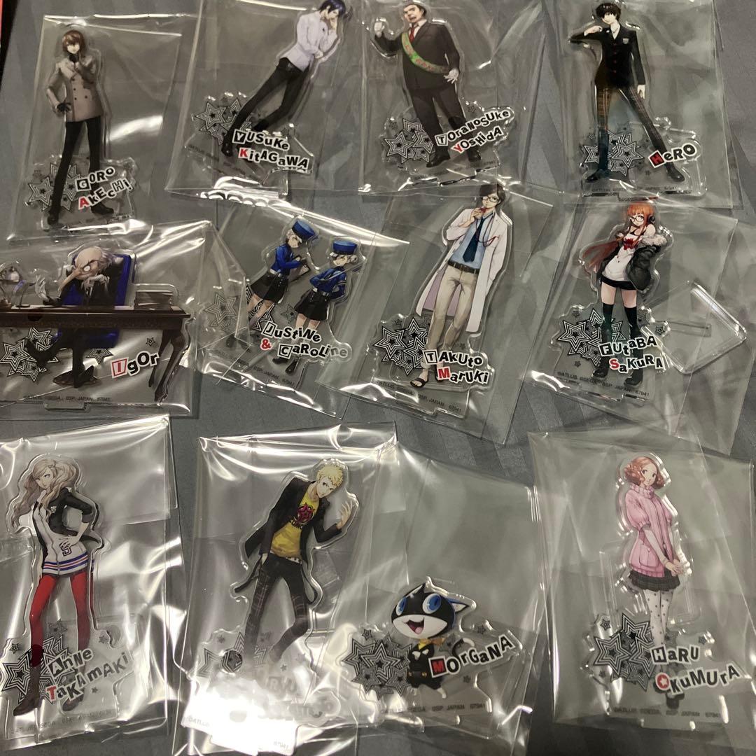 一番くじ　ペルソナ5 F賞 アクリルスタンド　12点セット　主人公　明智　喜多川