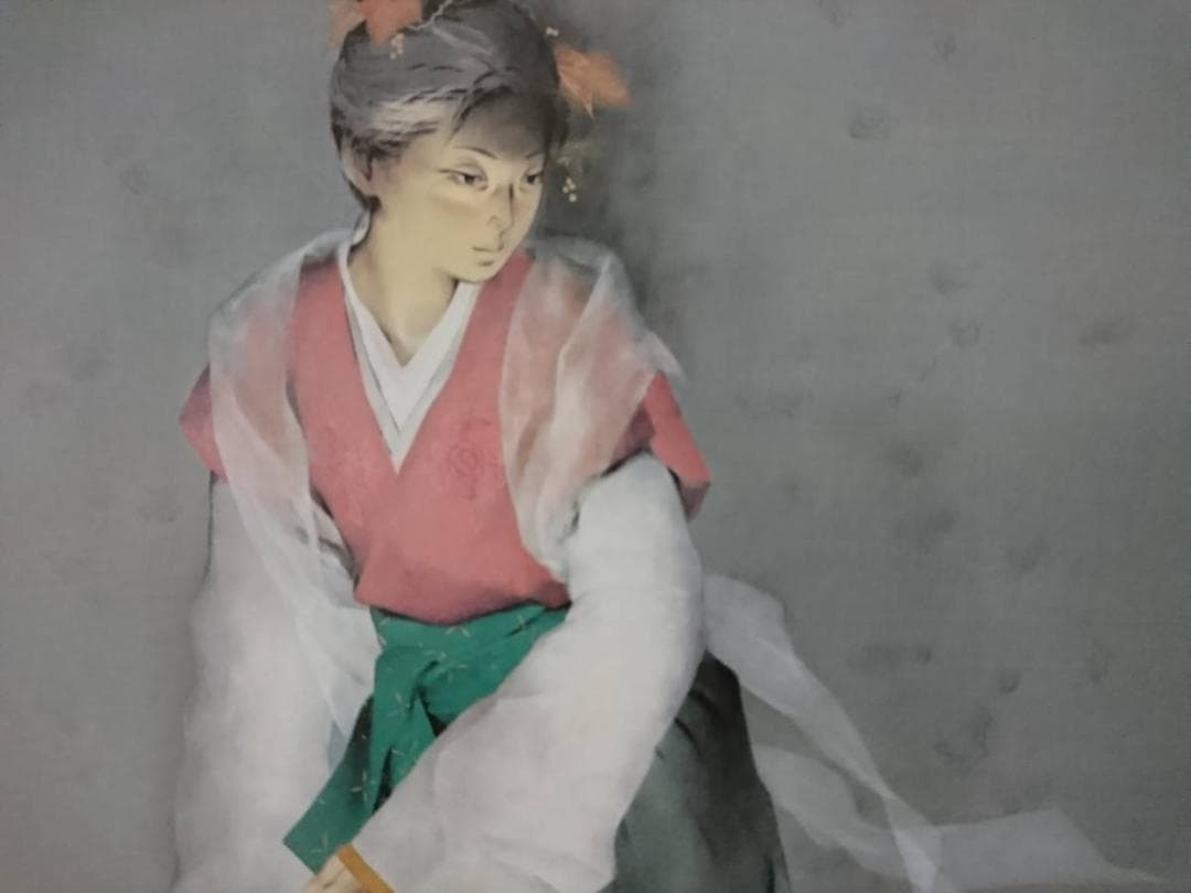 北田 克己、初月、厳選、希少画集画、新品高級額 額装付、きただ かつみ