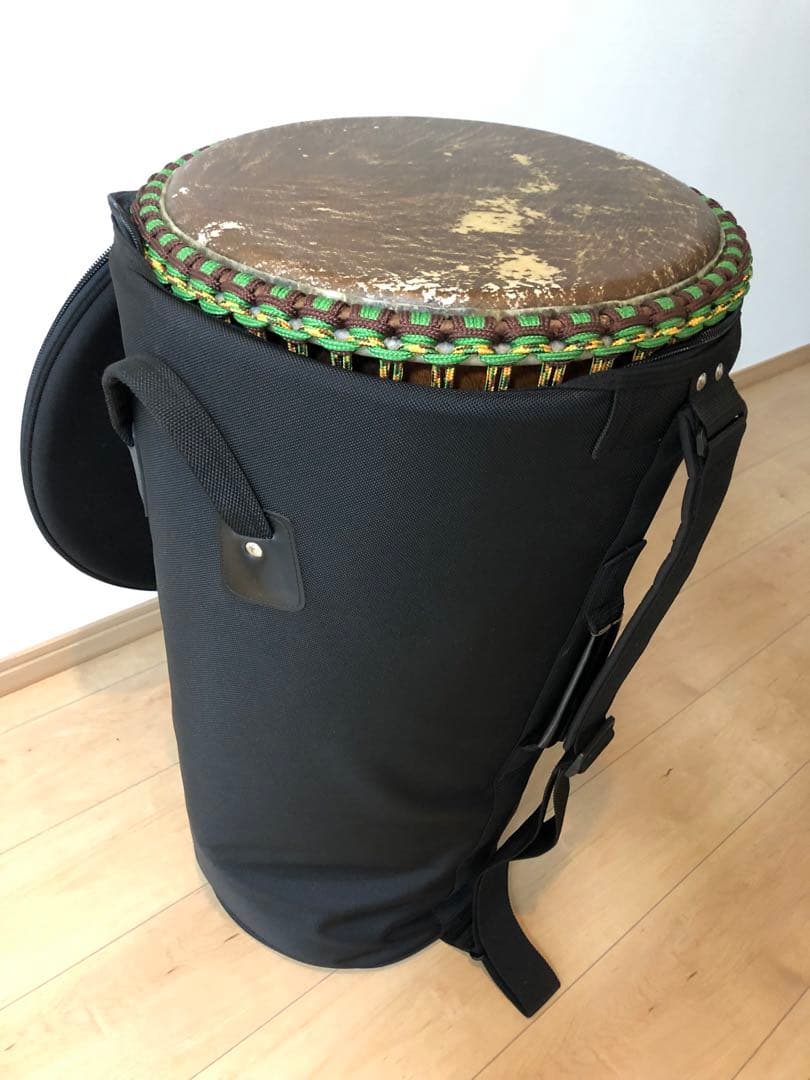 【引取りのみ（大阪市）】カンガバ製のブガラブー（ベースジェンベ、ケース付）