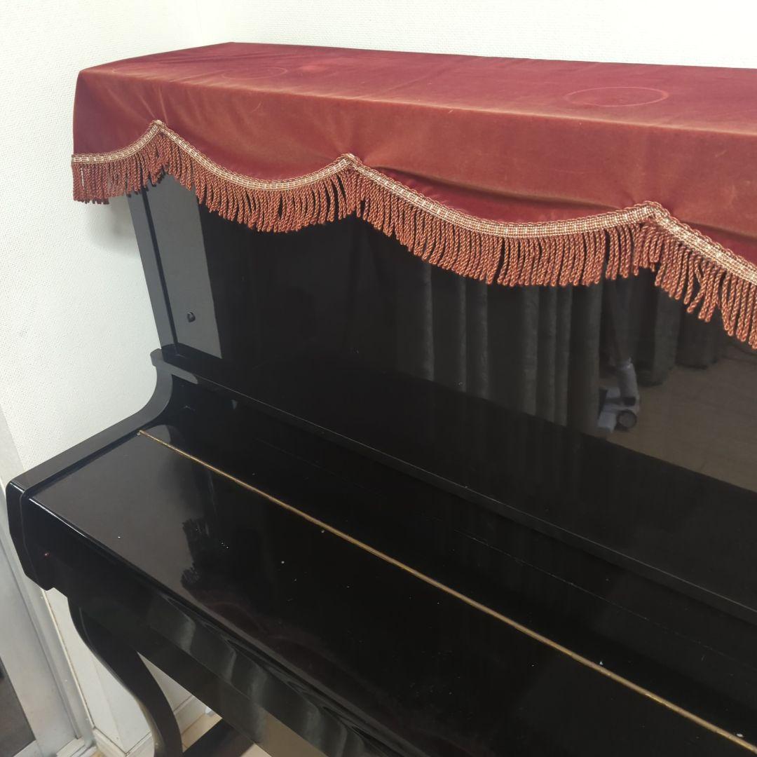 ハイブリッドピアノ 赤いカバー+チェア付き