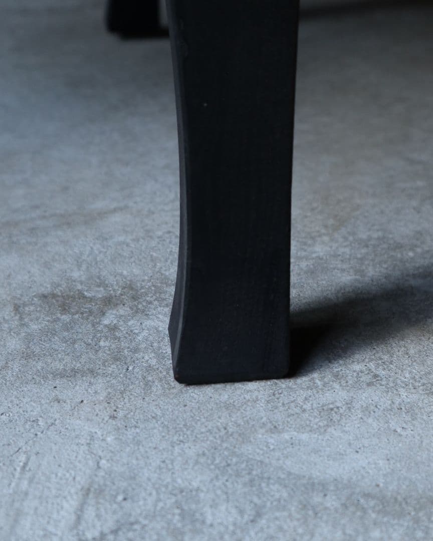 送料込み 栓(セン)とブナの大きめ丸ちゃぶ台　古道具 古家具 カフェ 古民家