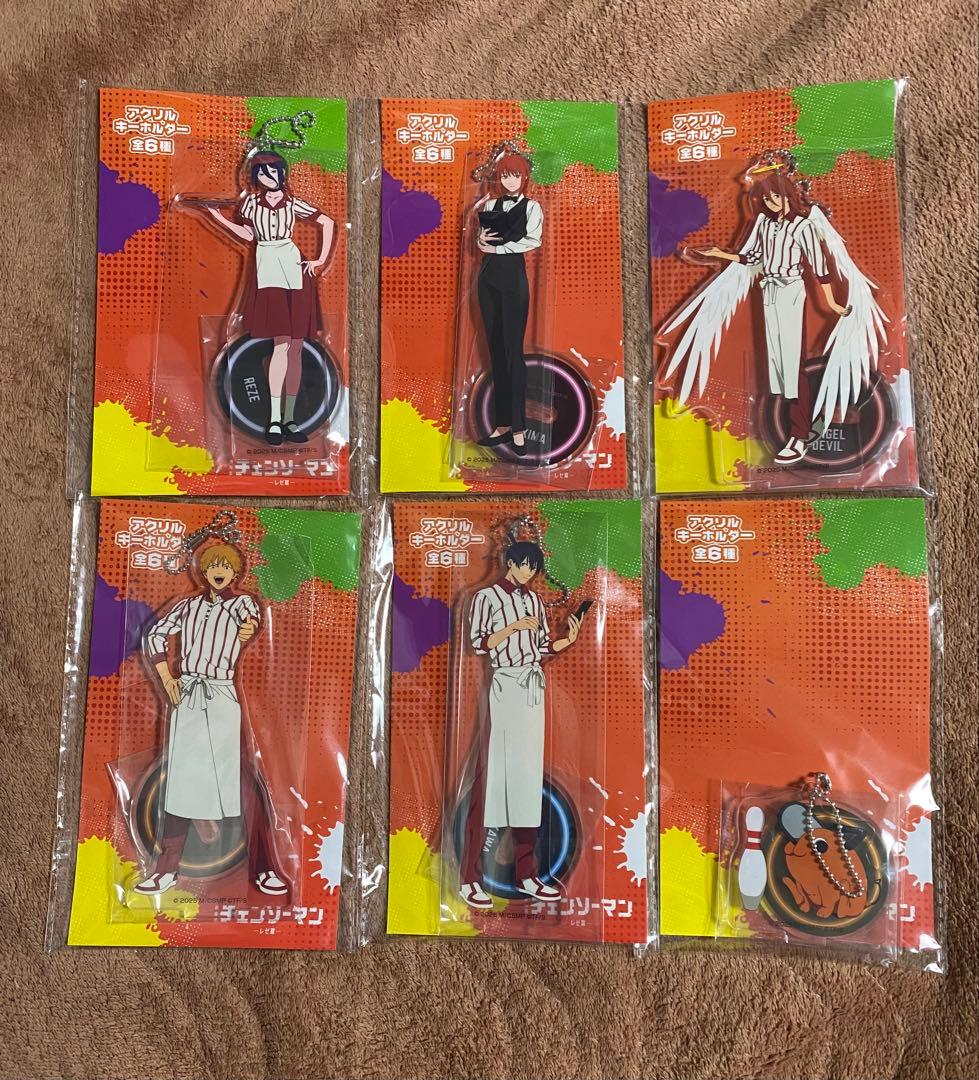 ラウンドワン限定　チェンソーマン　アクリルキーホルダー　全6種