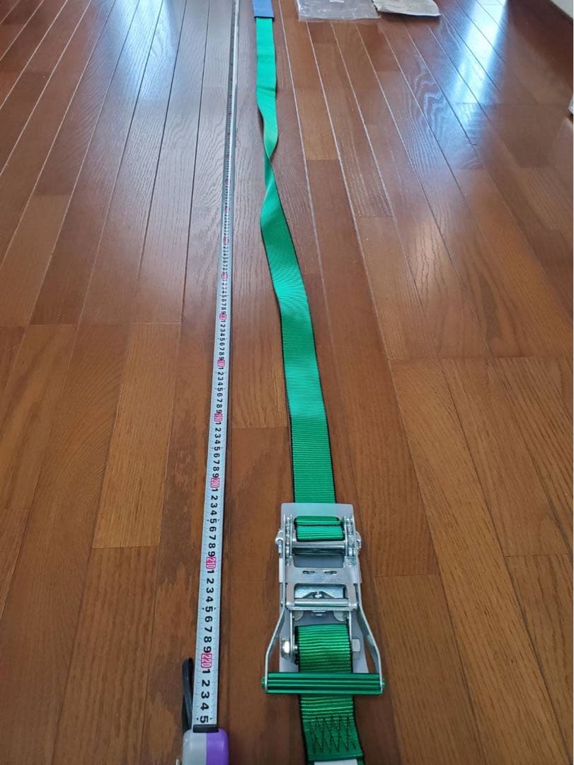 ラッシングベルト ラチェットバックル式新品未使用2本セット