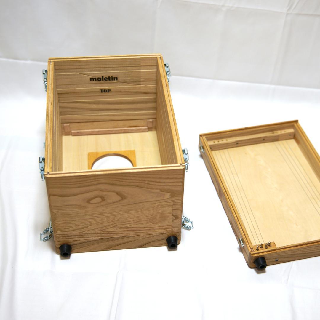 組み立て式カホン　旅するカホン Maletin