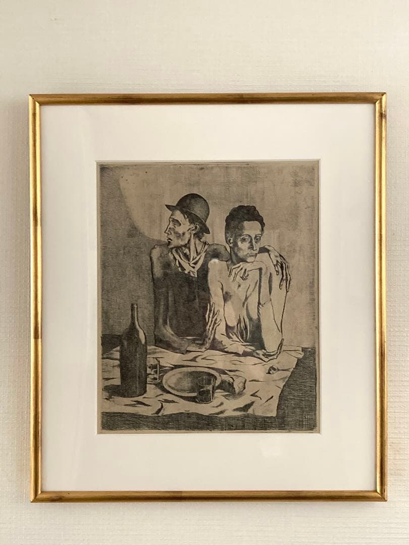 パブロピカソ「貧しい食事」オフセット