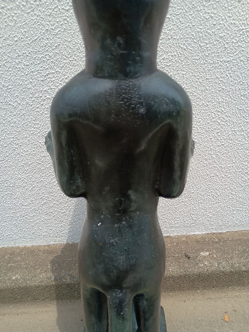 皿持ち猫バリ島　金属製 バリ島皿持ち猫　希少