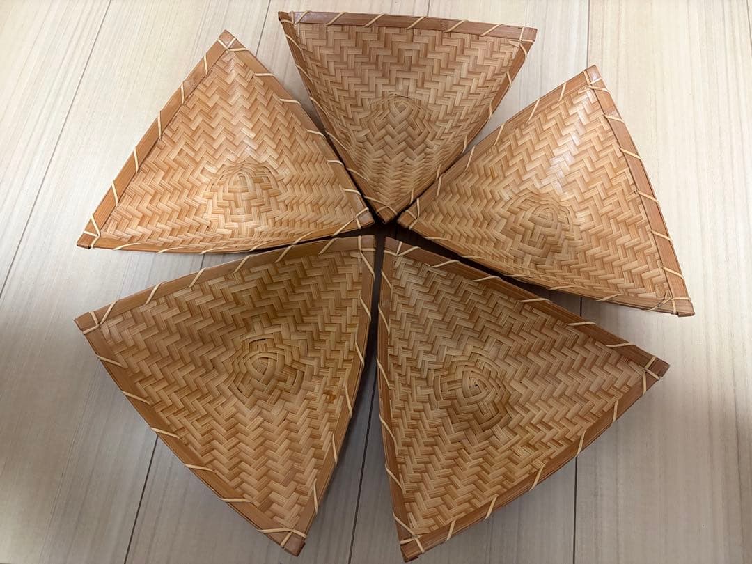 竹三角盛篭 5点セット