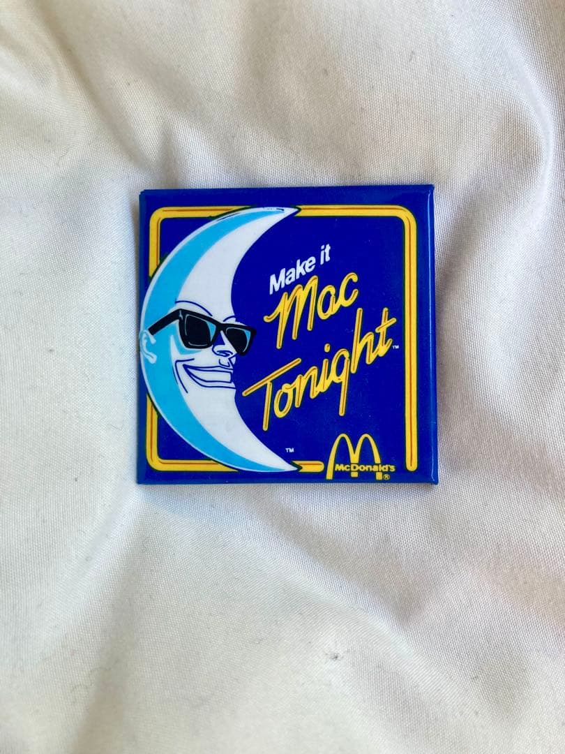 値下げ80sレアヴィンテージマクドナルド　缶バッジ
