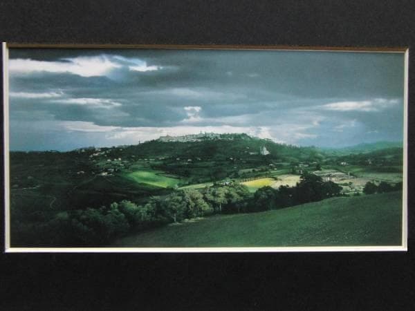 原雅幸、【モンテプルチアーノ】、希少な額装用画集より、新品額装付