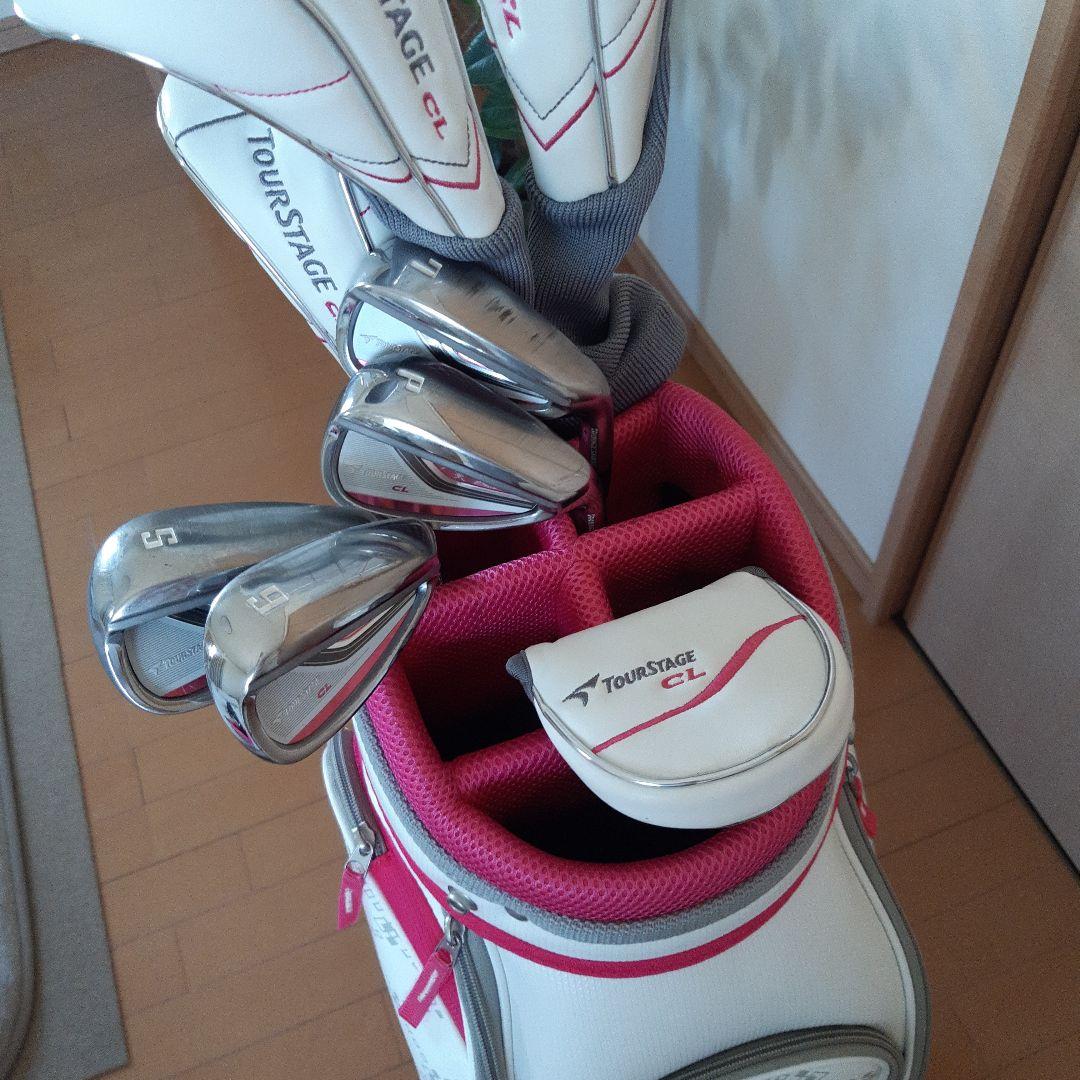 TourStage 軽量キャディバッグ ピンク ホワイト 美品