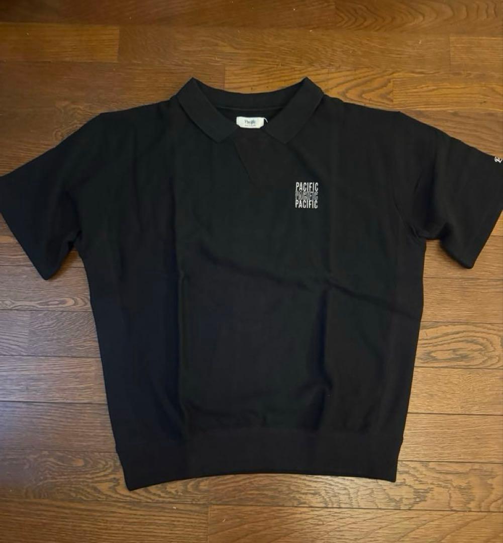 再値下げ　新品　Pacific golf club スウェットポロ　黒M