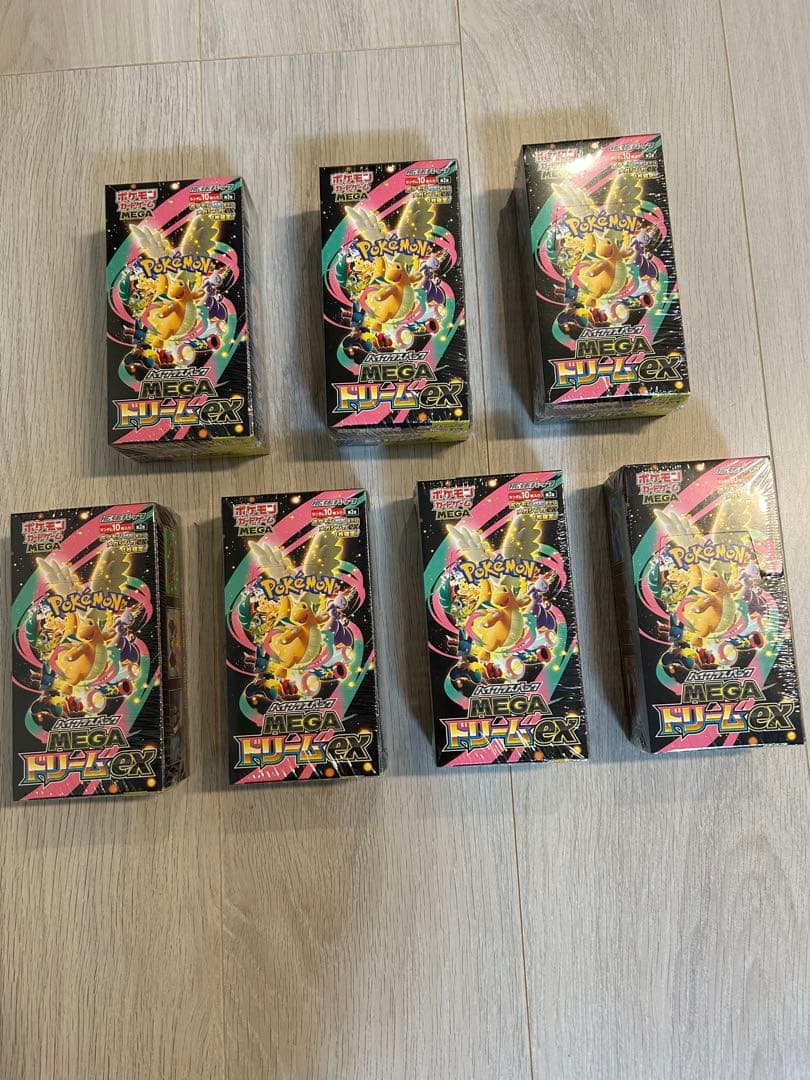 ポケモンカード MEGA ドリームex 7ボックス　新品未開封シュリンク付き