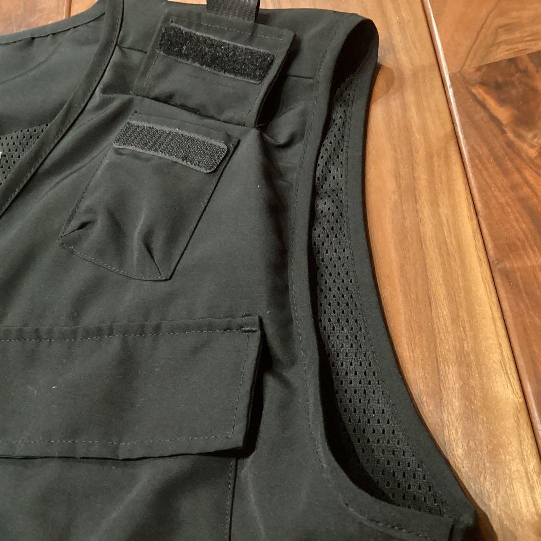 1R39132 Carhartt WIPカーハート フィッシングベスト　L 黒