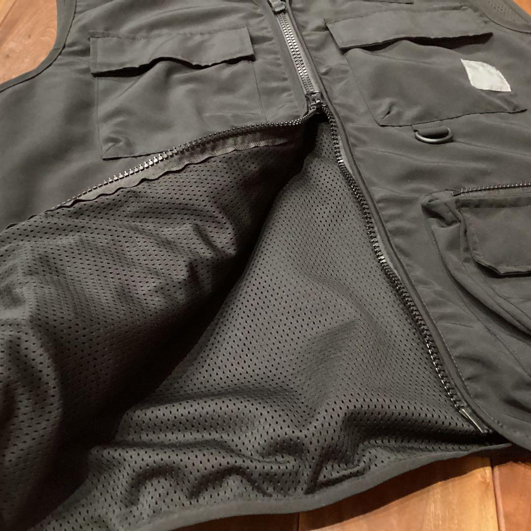1R39132 Carhartt WIPカーハート フィッシングベスト　L 黒
