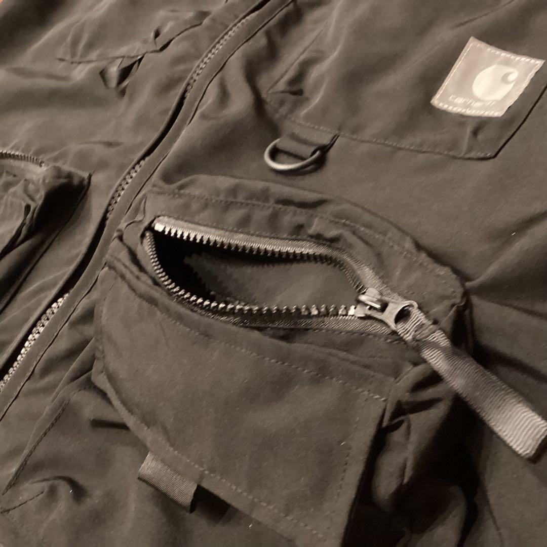 1R39132 Carhartt WIPカーハート フィッシングベスト　L 黒