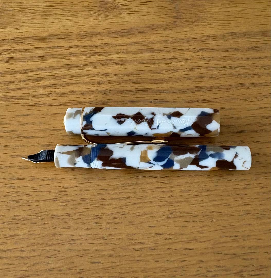 10/13まで値下げ カヴェコ 万年筆 アートスポーツ テラゾ EF