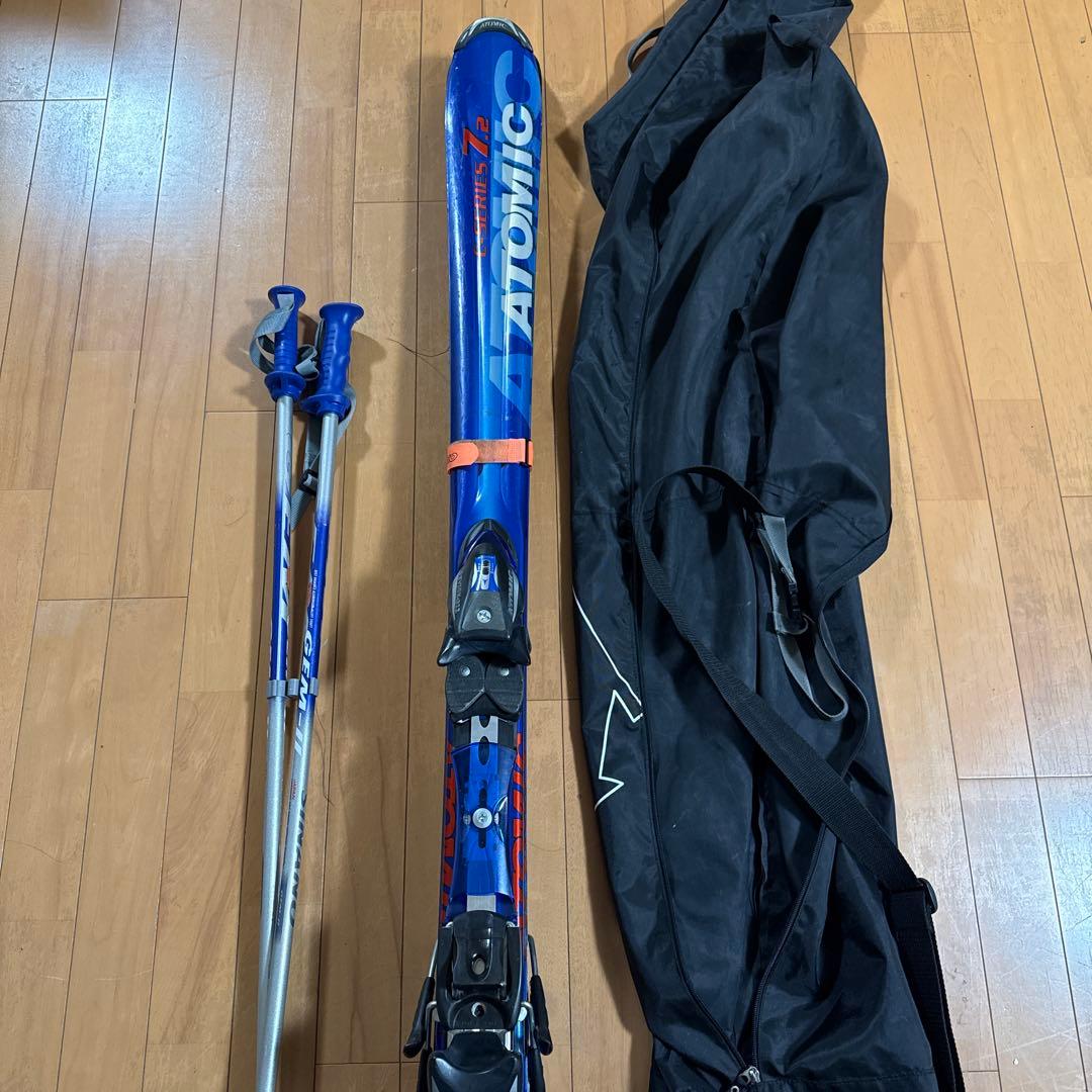 Atomic 7.2 スキー 158cm ストック ケース付き