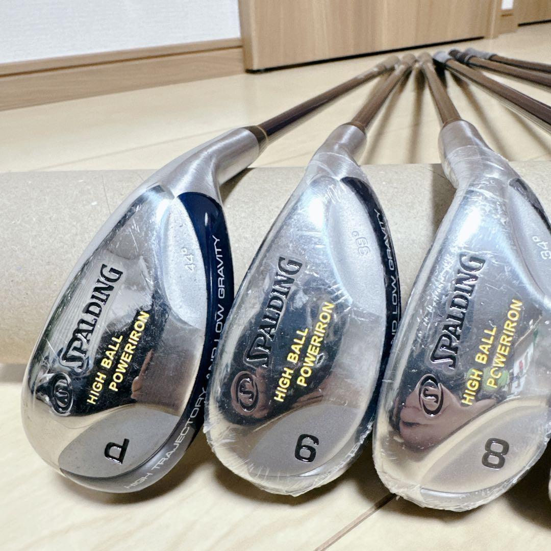 美品 SPALDING ハイボールパワーアイアン 6本セット スポルディング