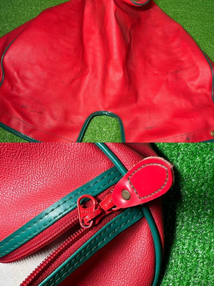 M0 TRUSSARDI トラサルディ　ゴルフバッグ　赤色