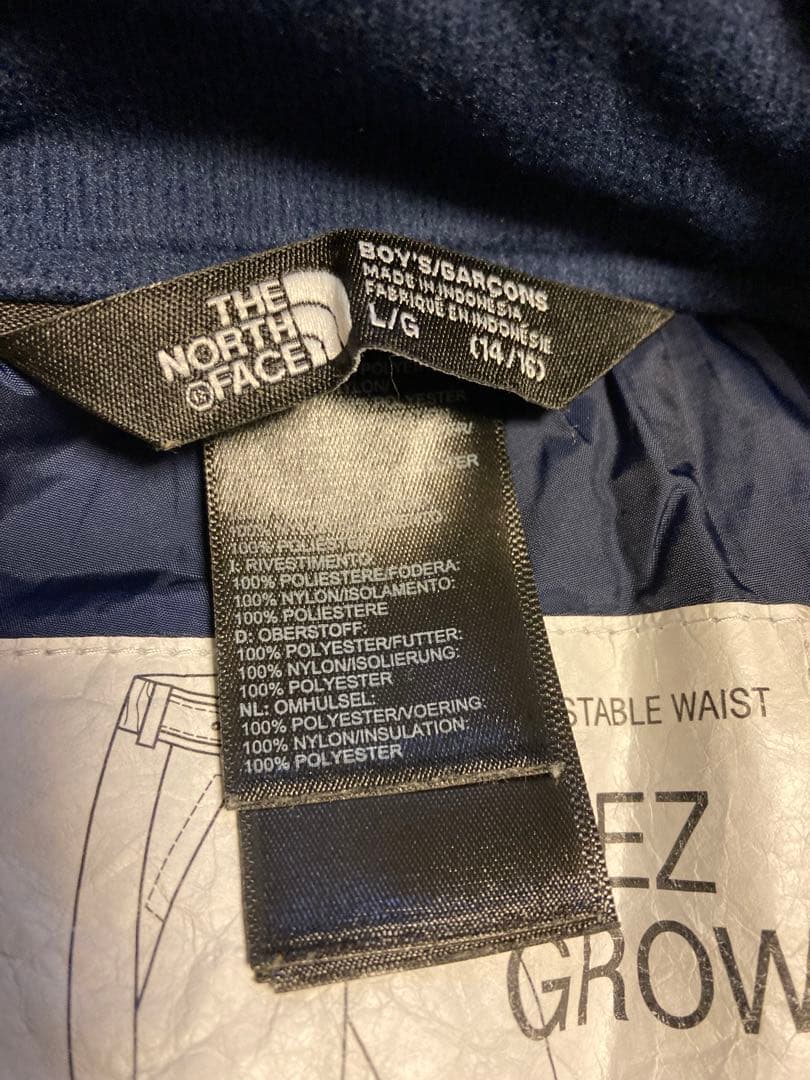 【ノースフェイス】スノーパンツ　ボトムス　キッズL スノーボードスキー