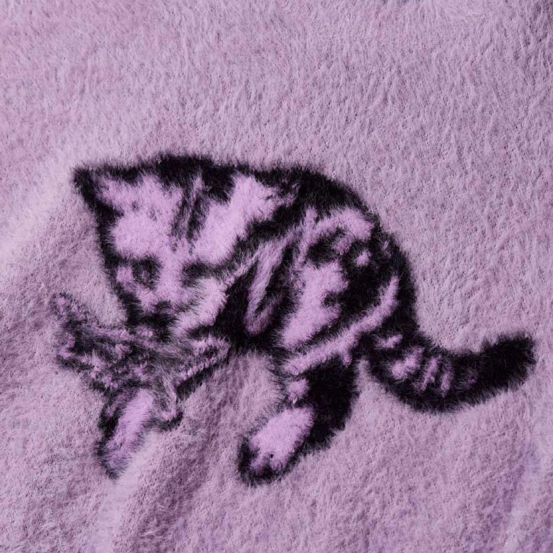 ずとまよSUNANEKO Mohair Touch Knit ：Lavender