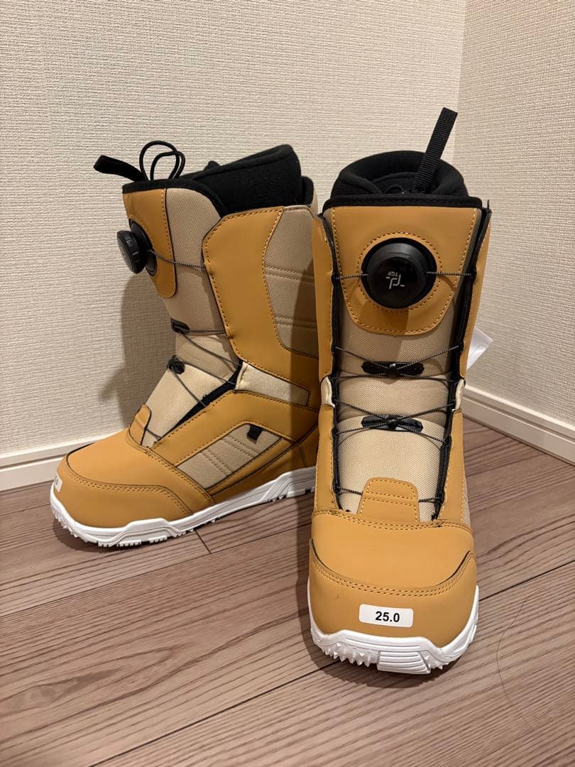 即購入可【新品未使用】キスマーク　スノーボードブーツ 25.0 サイズ ブラウン
