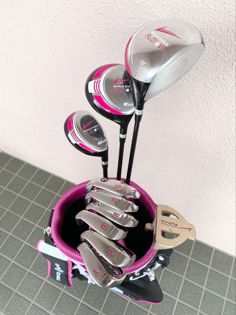 WORLD EAGLE ゴルフクラブセット 10本キャディバックレディース