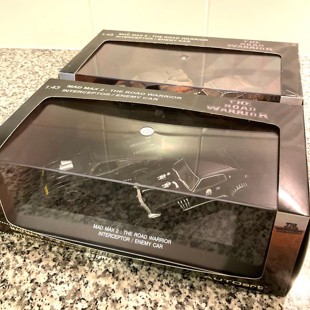 2台セットAUTOart マッドマックスインターセプターウェザリングVer