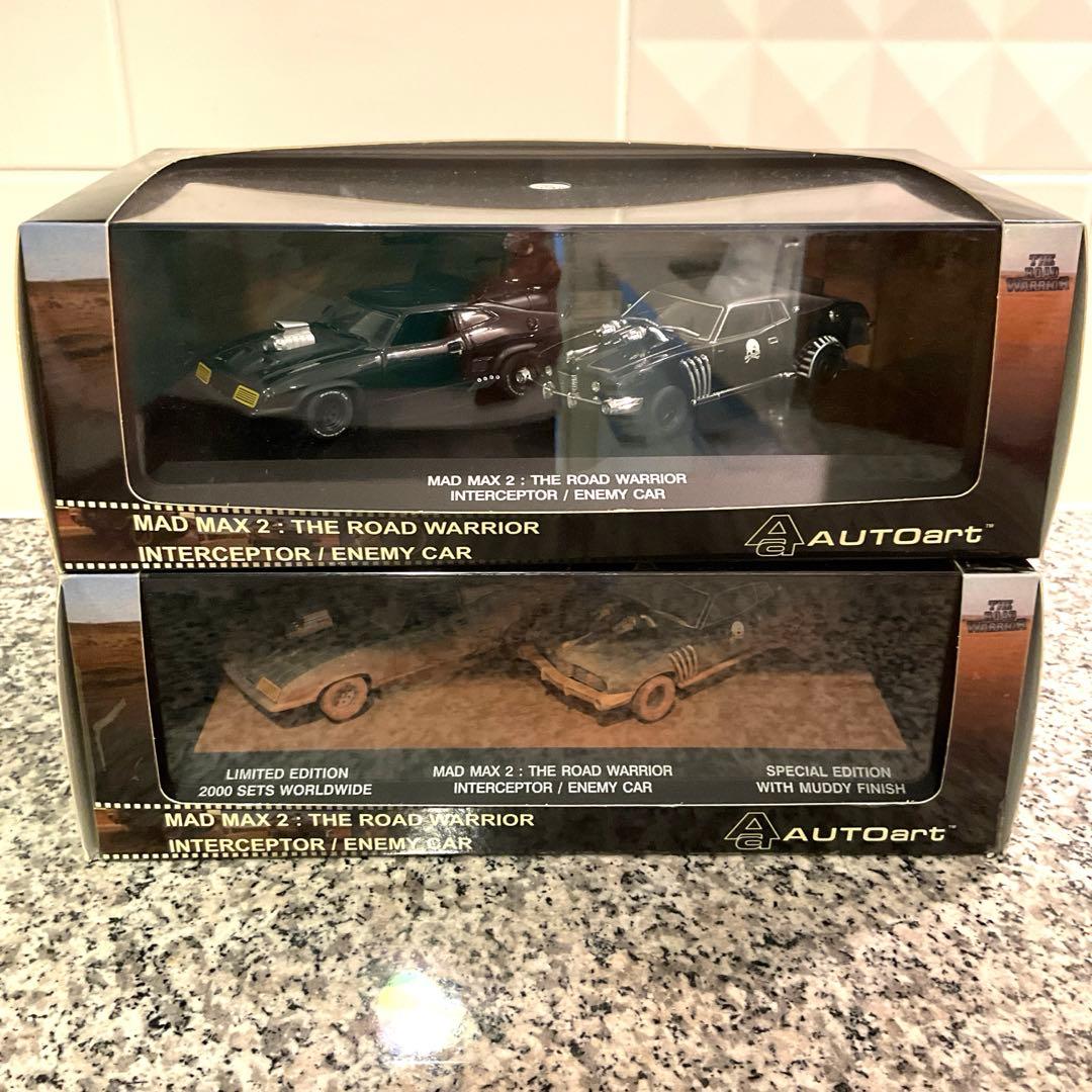 2台セットAUTOart マッドマックスインターセプターウェザリングVer