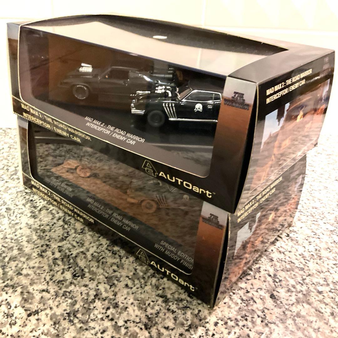 2台セットAUTOart マッドマックスインターセプターウェザリングVer