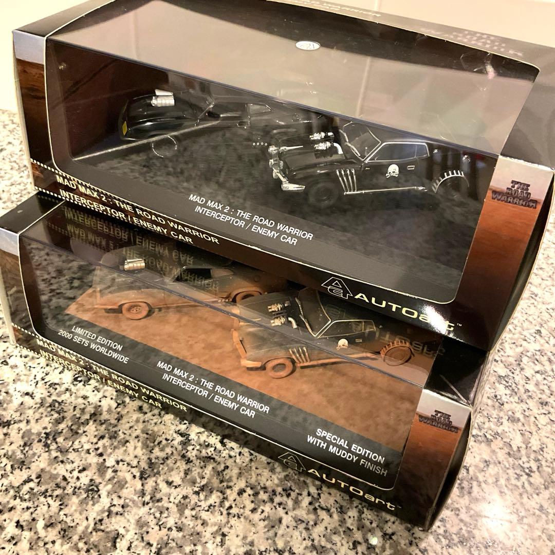 2台セットAUTOart マッドマックスインターセプターウェザリングVer