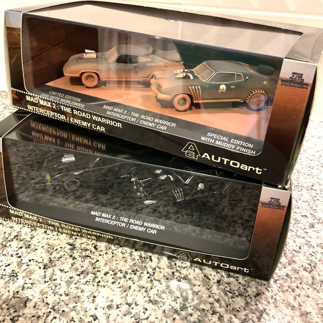2台セットAUTOart マッドマックスインターセプターウェザリングVer