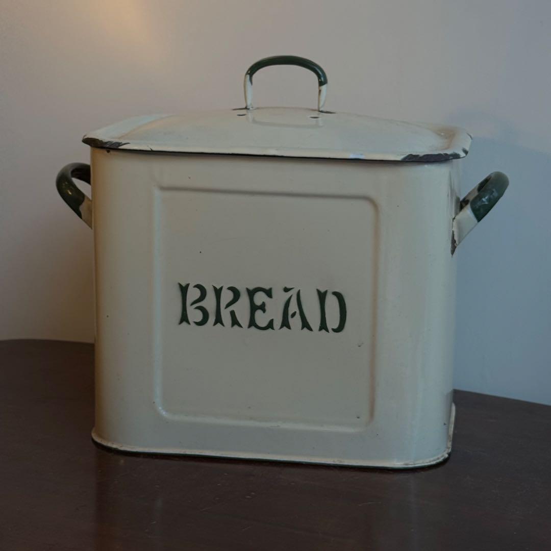 イギリス ヴィンテージ ホーロー ブレッドケース BREAD パンケース 収納