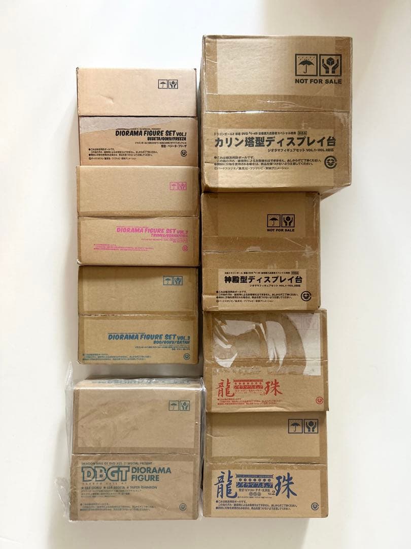 ドラゴンボールシリーズ DVD購入特典フィギュア 8 箱セット レア