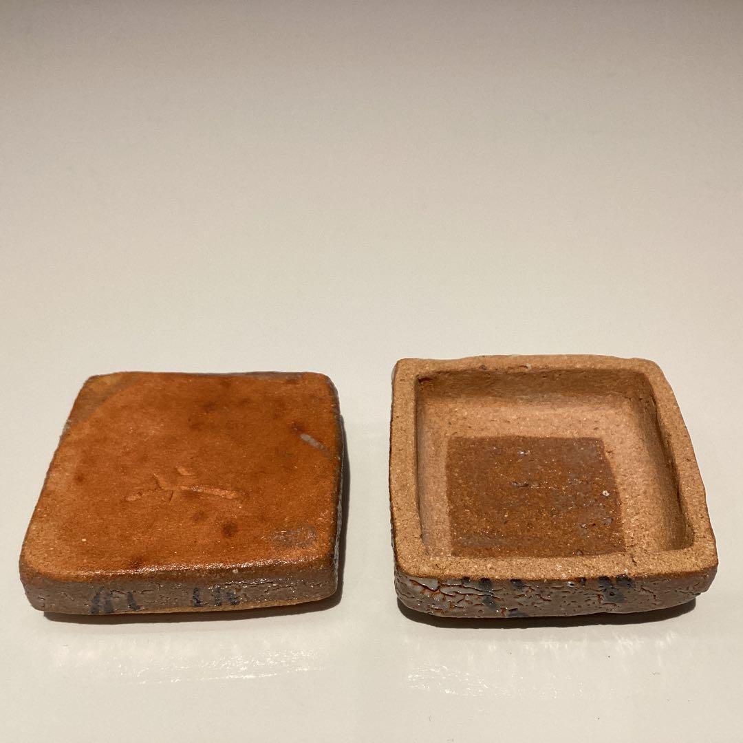 中里重利　絵唐津香合