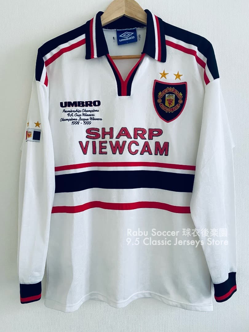マンチェスターユナイテッド 98/99 アウェイ 記念 ユニフォーム 長袖