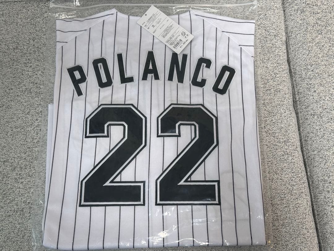 千葉ロッテ ユニフォーム ポランコ 新品 タグ付き L