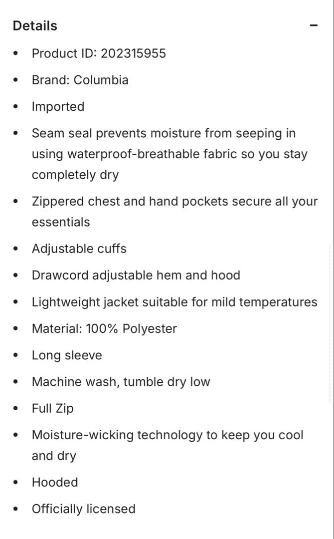 ドジャース　コロンビア　Rain Jacket L 日本未発売