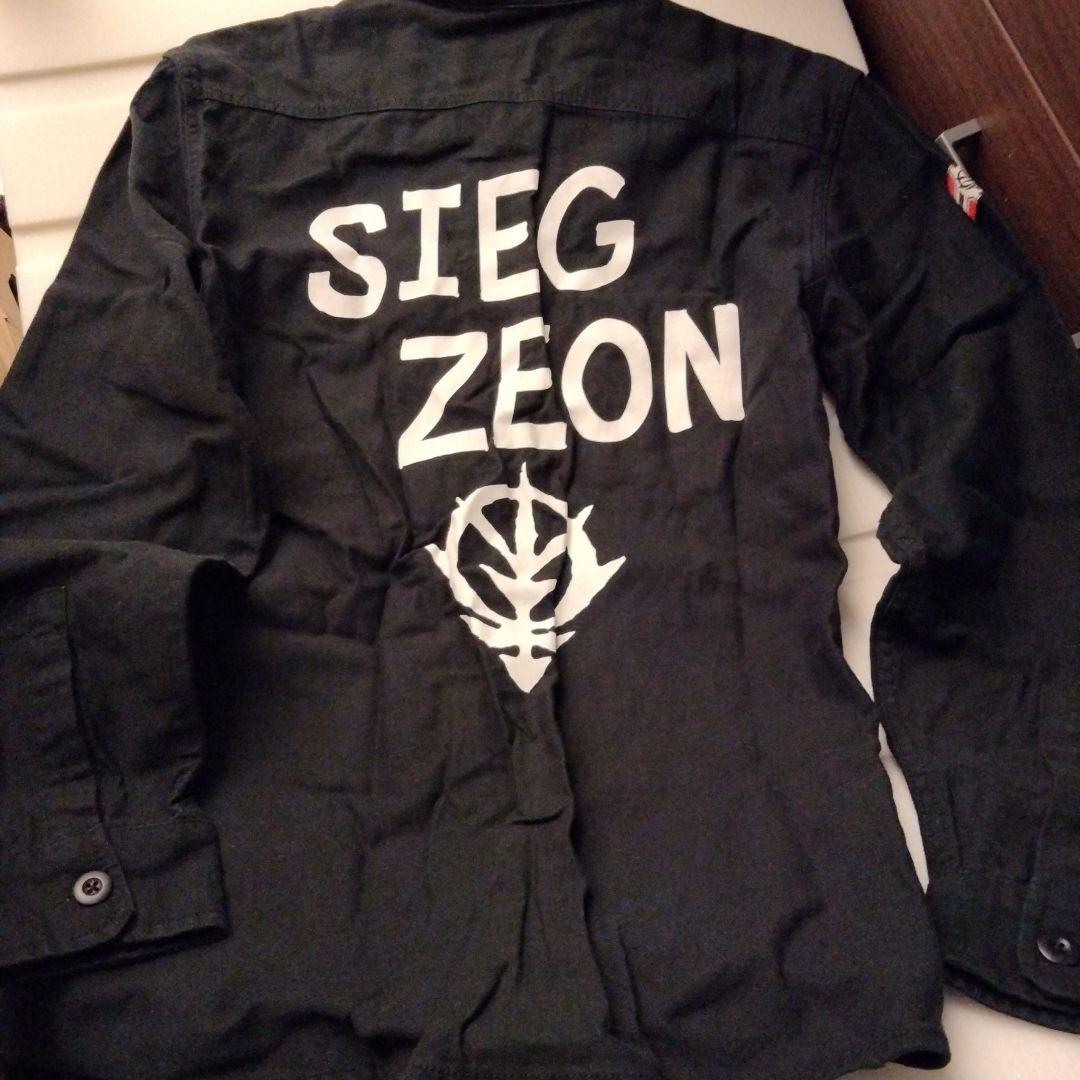 ジークジオンB.D.Uシャツジャケット 機動戦士ガンダム コスパ L 黒 軍物