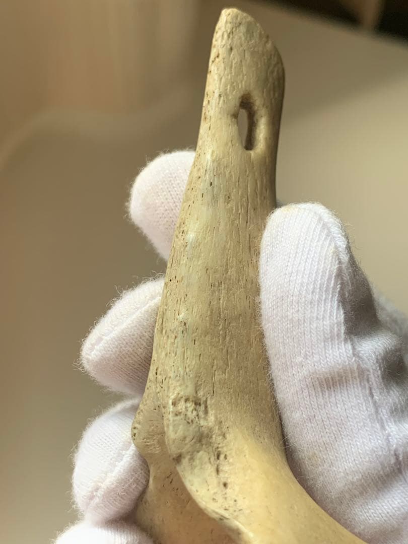 縄文時代　出土　骨角器　骨製首飾り　石器　土器　勾玉　根付　水石　魔除け　弥生