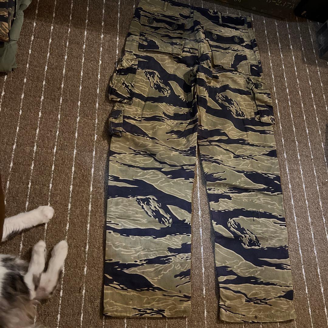 60年代　ベトナム戦　オリジナル　タイガーストライプ　タイガーカモ　パンツ