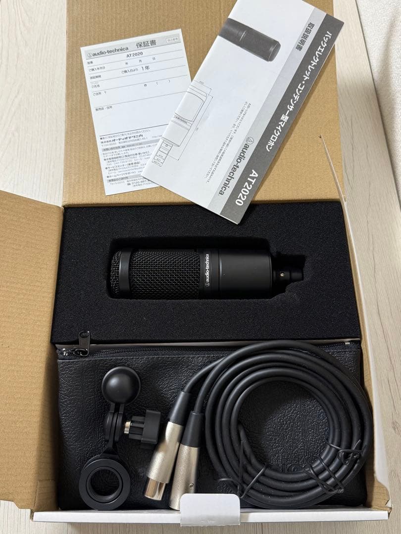 audio-technica AT2020 コンデンサーマイク